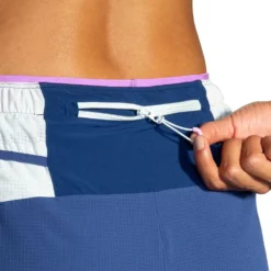 BROOKS Women's High Point 3" 2-in-1 Short - Aegean/Lt Slate -Patagonia Shop 221611 462 D1 High Point 3in 2in1 Short