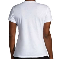 BROOKS Women's Distance Short Sleeve 2.0 - White/RH Mosaic -Patagonia Shop 221614 176 MB Distance Short Sleeve 2