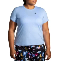 BROOKS Women's Distance Short Sleeve 2.0 - Lt Lavender -Patagonia Shop 221614 422 MF Distance Short Sleeve 2