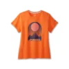 BROOKS Women's Distance Short Sleeve 2.0 - Htr Bright Orange/Eclipse