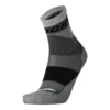 BROOKS Unisex High Point Crew Sock - Asphalt/Black