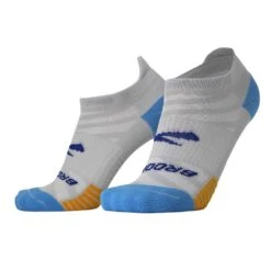 BROOKS Unisex Ghost Lite No Show 2-Pack Socks- Blue/Peacoat & Light -Patagonia Shop 280496 435 D2 Ghost Lite No Show 2 Pack