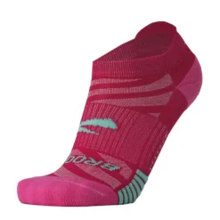 BROOKS Unisex Ghost Lite No Show 2-Pack Socks - Pink/Salt & Light Grey -Patagonia Shop 280496 612 D4 Ghost Lite No Show 2 Pack