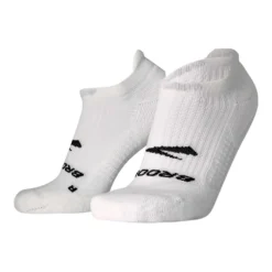 BROOKS Unisex Ghost No Show Sock - White -Patagonia Shop 280498 100 LF Ghost No Show