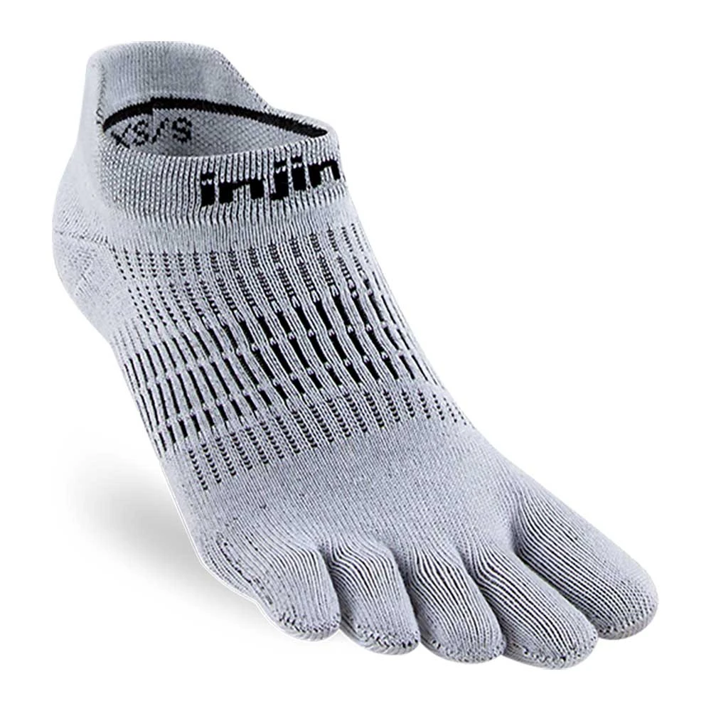 Injinji Women's Run Lightweight No Show Coolmax - Gray 1 Injinji Women's Run Lightweight No Show Coolmax - Gray