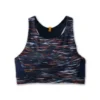 BROOKS Women's Drive 3 Pocket Sports Bra - Sundial Velocity Print
