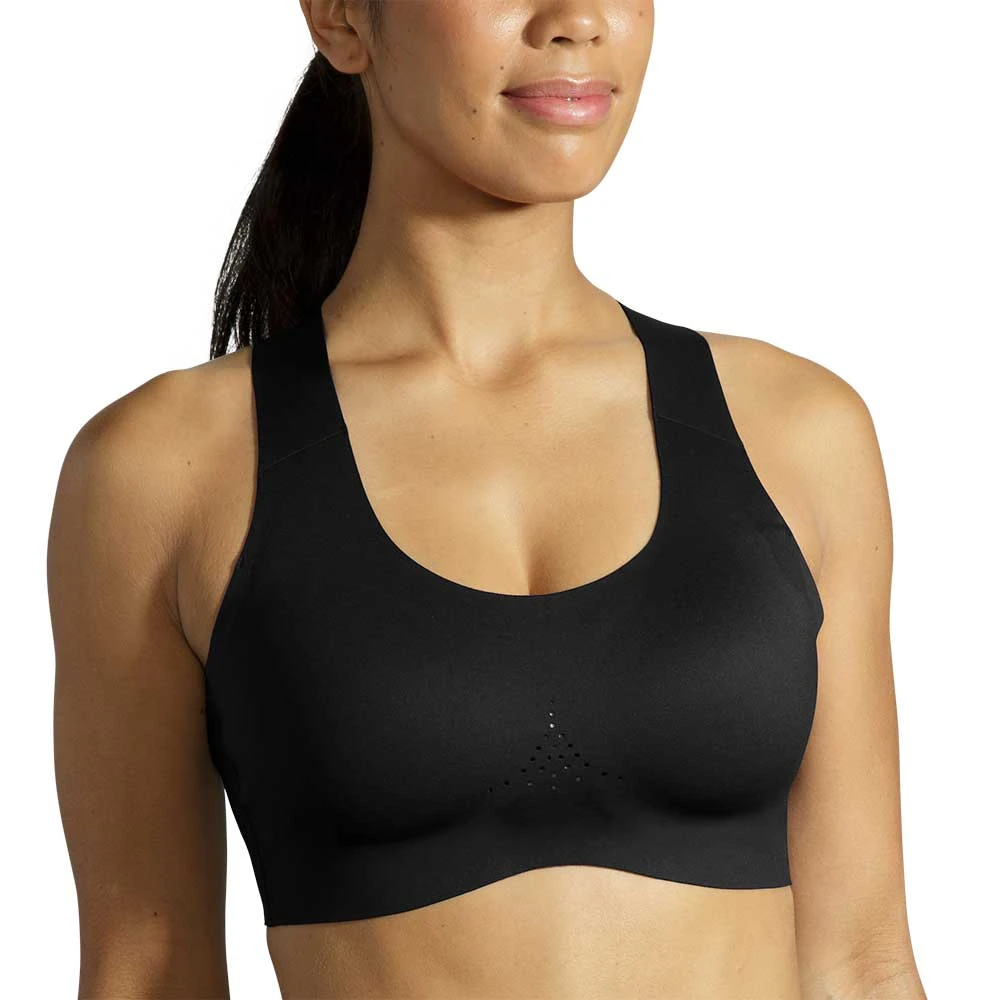 BROOKS Women's Dare Crossback Run Bra 2.0 -Black 4 BROOKS Women's Dare Crossback Run Bra 2.0 -Black - Image 4