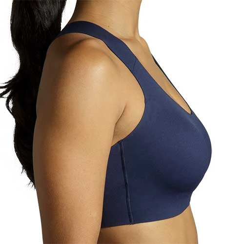BROOKS Women's Dare Crossback 2.0 Run Bra - Navy 7 BROOKS Women's Dare Crossback 2.0 Run Bra - Navy - Image 7