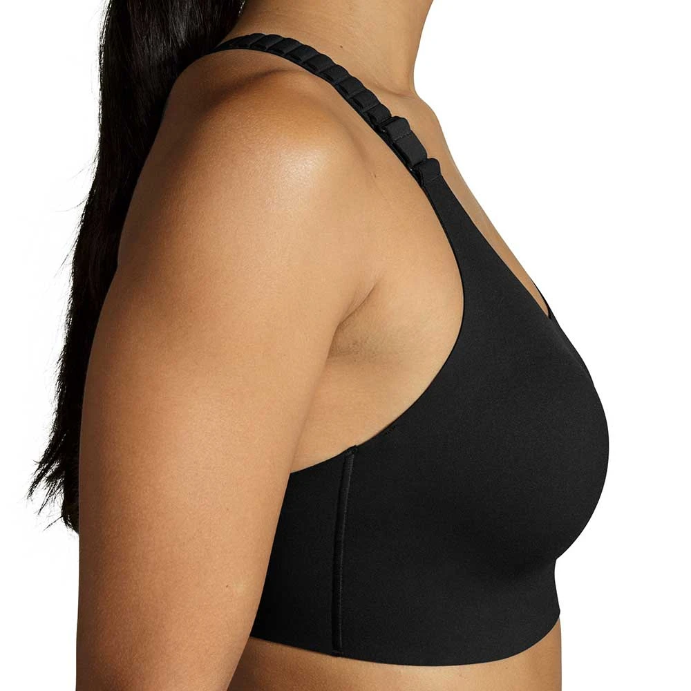 BROOKS Women's Dare Racerback Run Bra 2.0 - Black 5 BROOKS Women's Dare Racerback Run Bra 2.0 - Black - Image 5