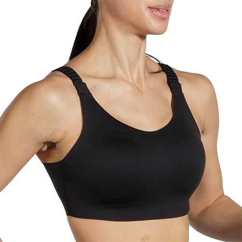BROOKS Women's Dare Scoopback Run Bra 2.0 - Black 3 BROOKS Women's Dare Scoopback Run Bra 2.0 - Black - Image 3