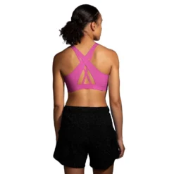 BROOKS Women's Dare Strappy 2.0 Run Bra - Frosted Mauve -Patagonia Shop 350088 607 MB Dare Strappy Run Bra 2