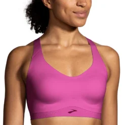 BROOKS Women's Dare Strappy 2.0 Run Bra - Frosted Mauve -Patagonia Shop 350088 607 MF Dare Strappy Run Bra 4
