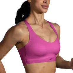 BROOKS Women's Dare Strappy 2.0 Run Bra - Frosted Mauve -Patagonia Shop 350088 607 MV Dare Strappy Run Bra 4