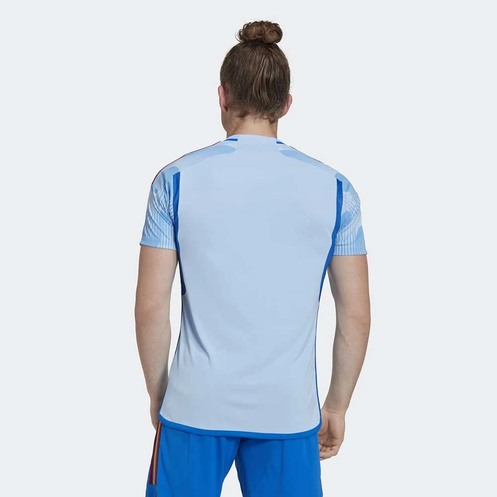 ADIDAS Men's Spain 2022 Away Jersey - Glow Blue/Glory Blue 5 ADIDAS Men's Spain 2022 Away Jersey - Glow Blue/Glory Blue - Image 5