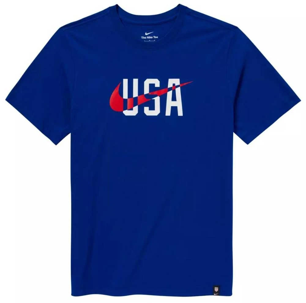 Nike Men's USA Swoosh Fed WC22 Tee - Bright Blue 1 Nike Men's USA Swoosh Fed WC22 Tee - Bright Blue