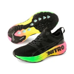 Men's Foreverrun Nitro Futrograde Running Shoe - Puma Black/Green Gecko- Regular (D) -Patagonia Shop 380005 01