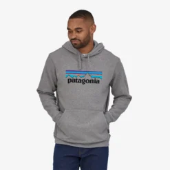 Patagonia Men's P-6 Logo Uprisal Hoody - Gravel Heather -Patagonia Shop 39622 GLH JB1