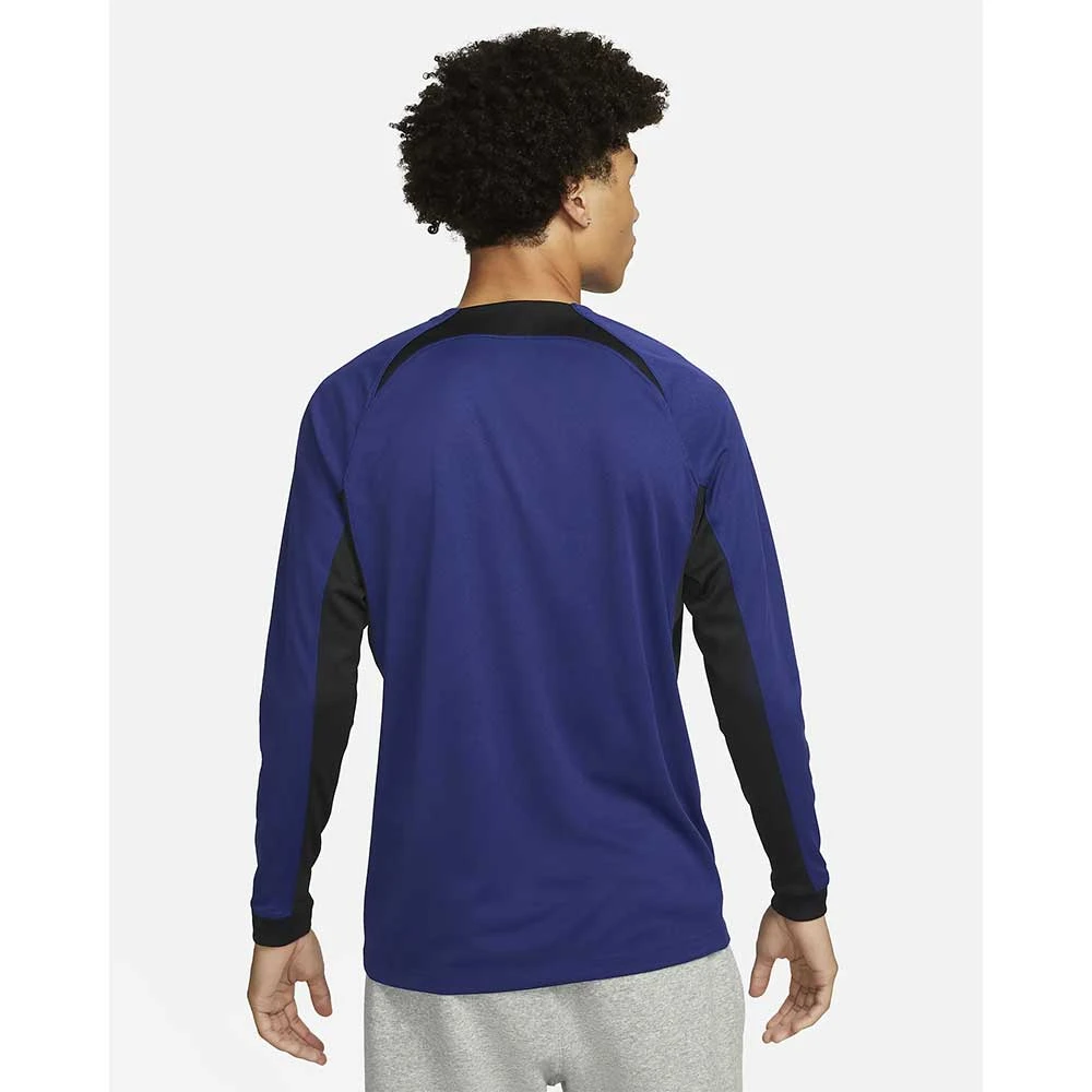 Nike Men's Netherlands 2022/23 Away Long Sleeve Away Jersey - Deep Royal/Black 4 Nike Men's Netherlands 2022/23 Away Long Sleeve Away Jersey - Deep Royal/Black - Image 4