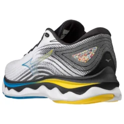 Mizuno Men's Wave Sky 6 Running Shoe - White/Cyber Yellow - Regular (D) -Patagonia Shop 411369.0034 08