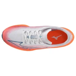 Mizuno Men's Wave Rebellion Flash Running Shoe- White/Silver - Regular (D) -Patagonia Shop 411392 0073 04