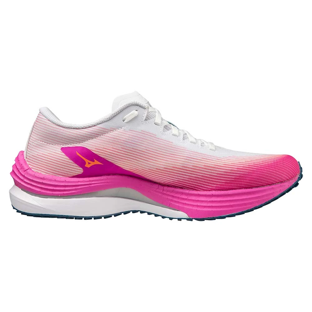 Mizuno Women's Wave Rebellion Flash Running Shoe - White/Silver - Regular (B) 1 Mizuno Women's Wave Rebellion Flash Running Shoe - White/Silver - Regular (B)