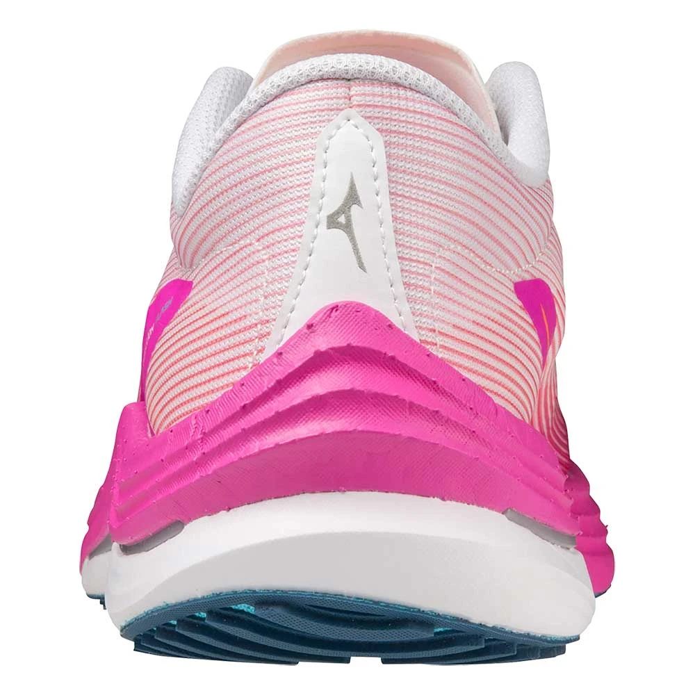 Mizuno Women's Wave Rebellion Flash Running Shoe - White/Silver - Regular (B) 4 Mizuno Women's Wave Rebellion Flash Running Shoe - White/Silver - Regular (B) - Image 4