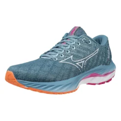 Mizuno Women's Wave Inspire 19 Running Shoe- Provincial Blue/White- Regular (B) -Patagonia Shop 411398 5B00 07