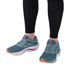 Mizuno Women's Wave Inspire 19 Running Shoe- Provincial Blue/White- Regular (B) -Patagonia Shop 411398 5B00 10