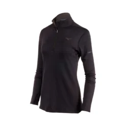 Mizuno Women's Breath Thermo Half Zip - Black