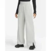 Nike Women's Fleece High Rise Pant Wide - Dark Grey Heather