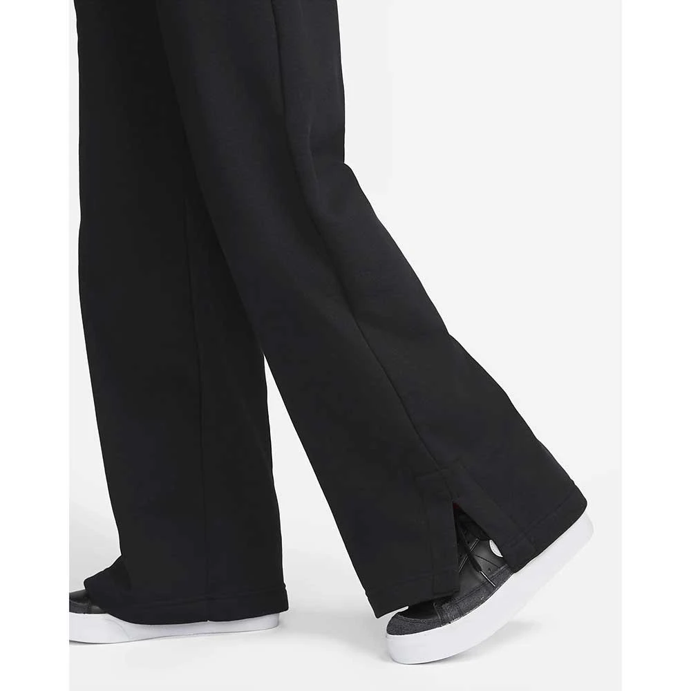 Nike Women's Fleece High Rise Pant Wide - Black 7 Nike Women's Fleece High Rise Pant Wide - Black - Image 7