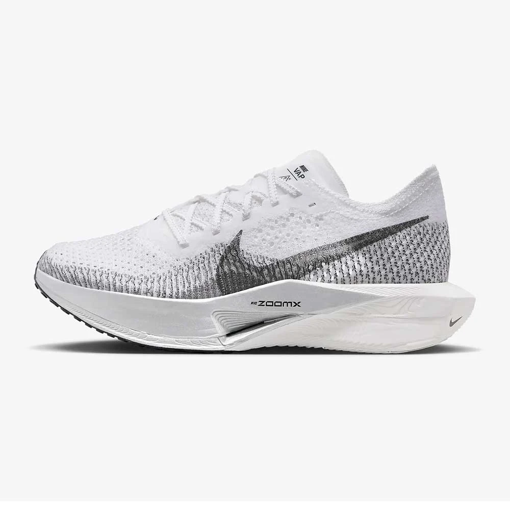 Women's Nike ZoomX Vaporfly Next% 3 Running Shoe- White/Dark Smoke Grey/Particle Grey- Regular (B) 3 Women's Nike ZoomX Vaporfly Next% 3 Running Shoe- White/Dark Smoke Grey/Particle Grey- Regular (B) - Image 3