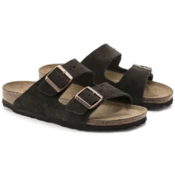 Birkenstock Arizona Mocha Suede Leather Sandal- Regular/Wide 8 Birkenstock Arizona Mocha Suede Leather Sandal- Regular/Wide -Patagonia Shop 51903 pair