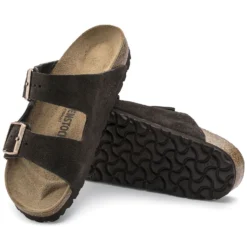 Birkenstock Arizona Mocha Suede Leather Sandal- Regular/Wide 9 Birkenstock Arizona Mocha Suede Leather Sandal- Regular/Wide -Patagonia Shop 51903 sole