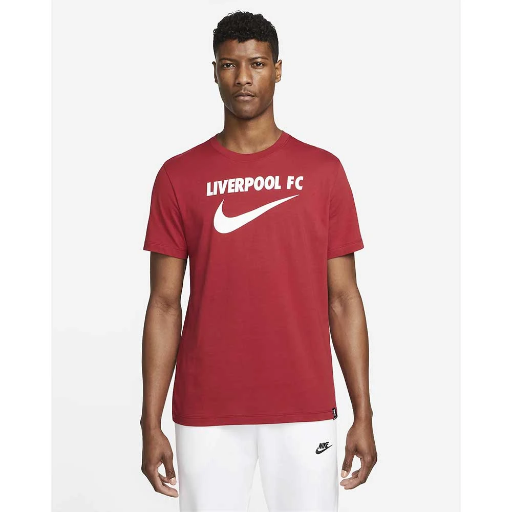 Nike Men's Liverpool Swoosh T - Red 2 Nike Men's Liverpool Swoosh T - Red - Image 2