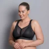 Women's AIR CONTROL DELTAPAD - Maximum Support Sports Bra- Anthracite