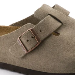 Birkenstock Boston Soft Footbed Taupe Suede- Regular/Wide 9 Birkenstock Boston Soft Footbed Taupe Suede- Regular/Wide -Patagonia Shop 560771 detail 1 bost tau