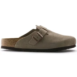 Birkenstock Boston Soft Footbed Taupe Suede- Regular/Wide 10 Birkenstock Boston Soft Footbed Taupe Suede- Regular/Wide -Patagonia Shop 560771 side bost tau