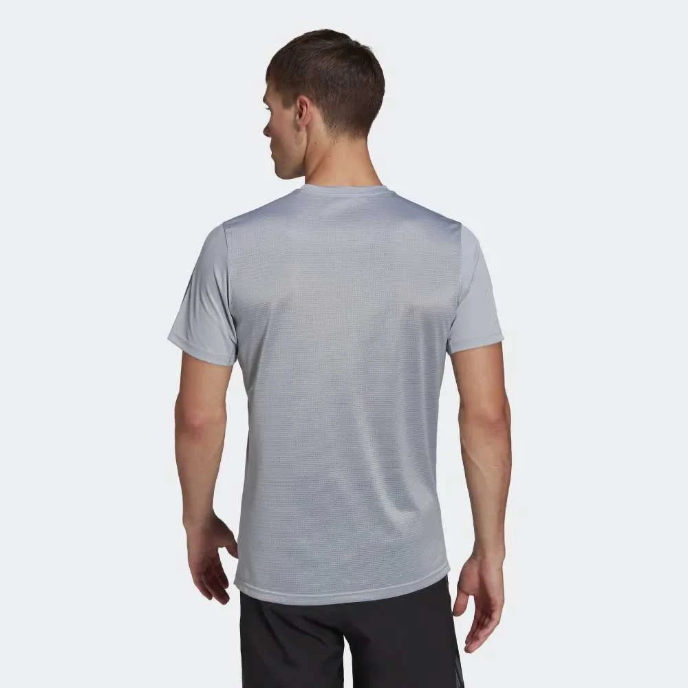 ADIDAS Men's Own The Run Tee - Halo Silver 3 ADIDAS Men's Own The Run Tee - Halo Silver - Image 3
