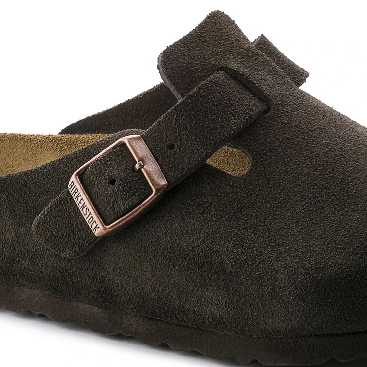 Birkenstock Boston Soft Footbed Mocha Suede- Regular/Wide 4 Birkenstock Boston Soft Footbed Mocha Suede- Regular/Wide - Image 4