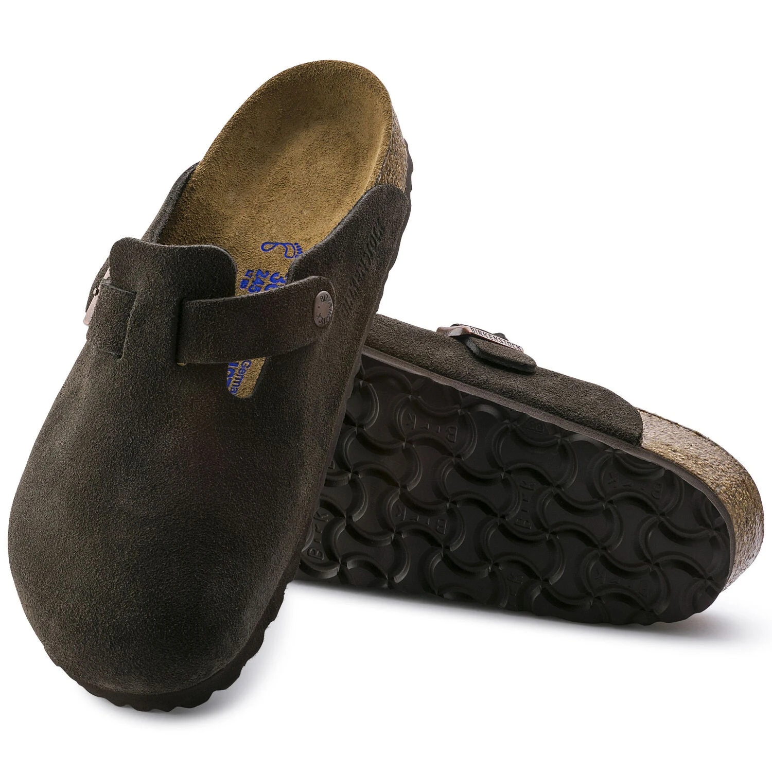 Birkenstock Boston Soft Footbed Mocha Suede- Regular/Wide 3 Birkenstock Boston Soft Footbed Mocha Suede- Regular/Wide - Image 3