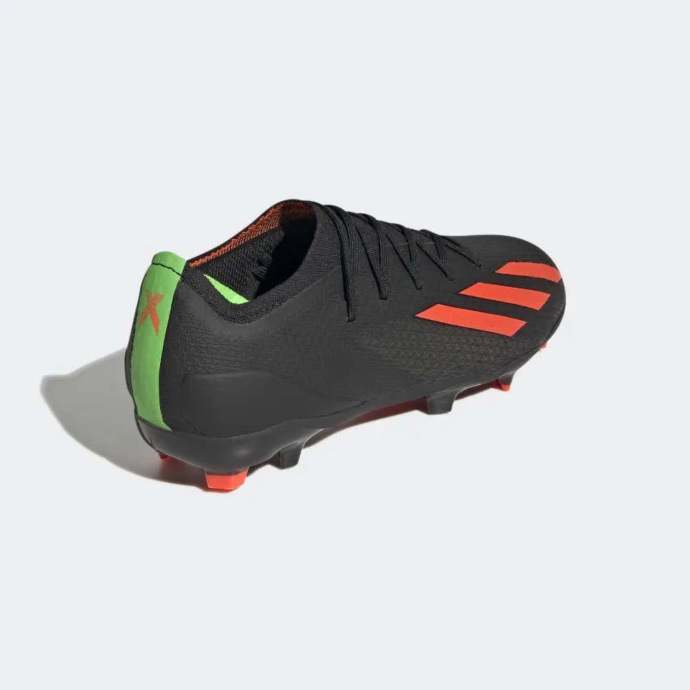ADIDAS Youth JR X SpeedPortal 1 FG Soccer Shoe - Core Black/Solar Red/Solar Green 3 ADIDAS Youth JR X SpeedPortal 1 FG Soccer Shoe - Core Black/Solar Red/Solar Green - Image 3