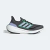 ADIDAS Men's Ultraboost Light Running Shoe- Carbon/Blue Dawn/Court Green- Regular (D)