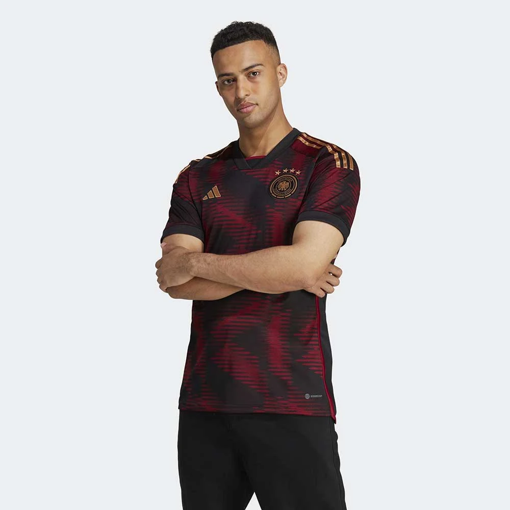 ADIDAS Men's Germany 2022 Away Jersey - Black 2 ADIDAS Men's Germany 2022 Away Jersey - Black - Image 2