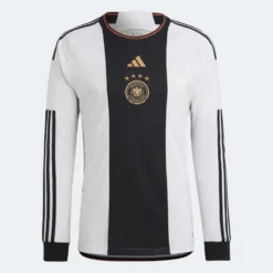 ADIDAS Men's Germany 2022 Home Long Sleeve Jersey - White