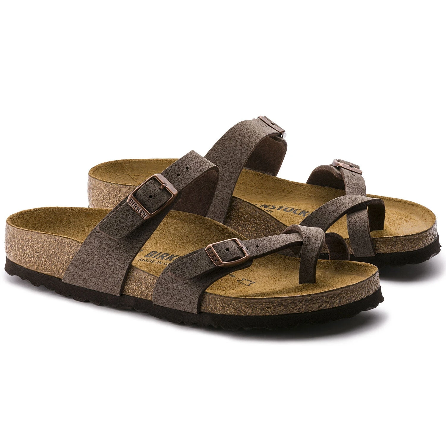 Birkenstock Mayari Suede Mocha Birko-Flor® Nubuck Sandal- Regular/Wide 3 Birkenstock Mayari Suede Mocha Birko-Flor® Nubuck Sandal- Regular/Wide - Image 3