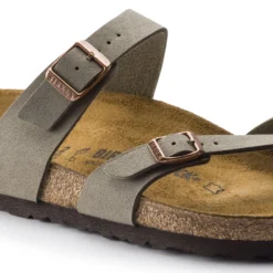 Birkenstock Mayari Cork Stone Birko-Flor Nubuck Sandal- Regular/Wide -Patagonia Shop 71071 detail 1