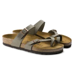 Birkenstock Mayari Cork Stone Birko-Flor Nubuck Sandal- Regular/Wide -Patagonia Shop 71071 pair