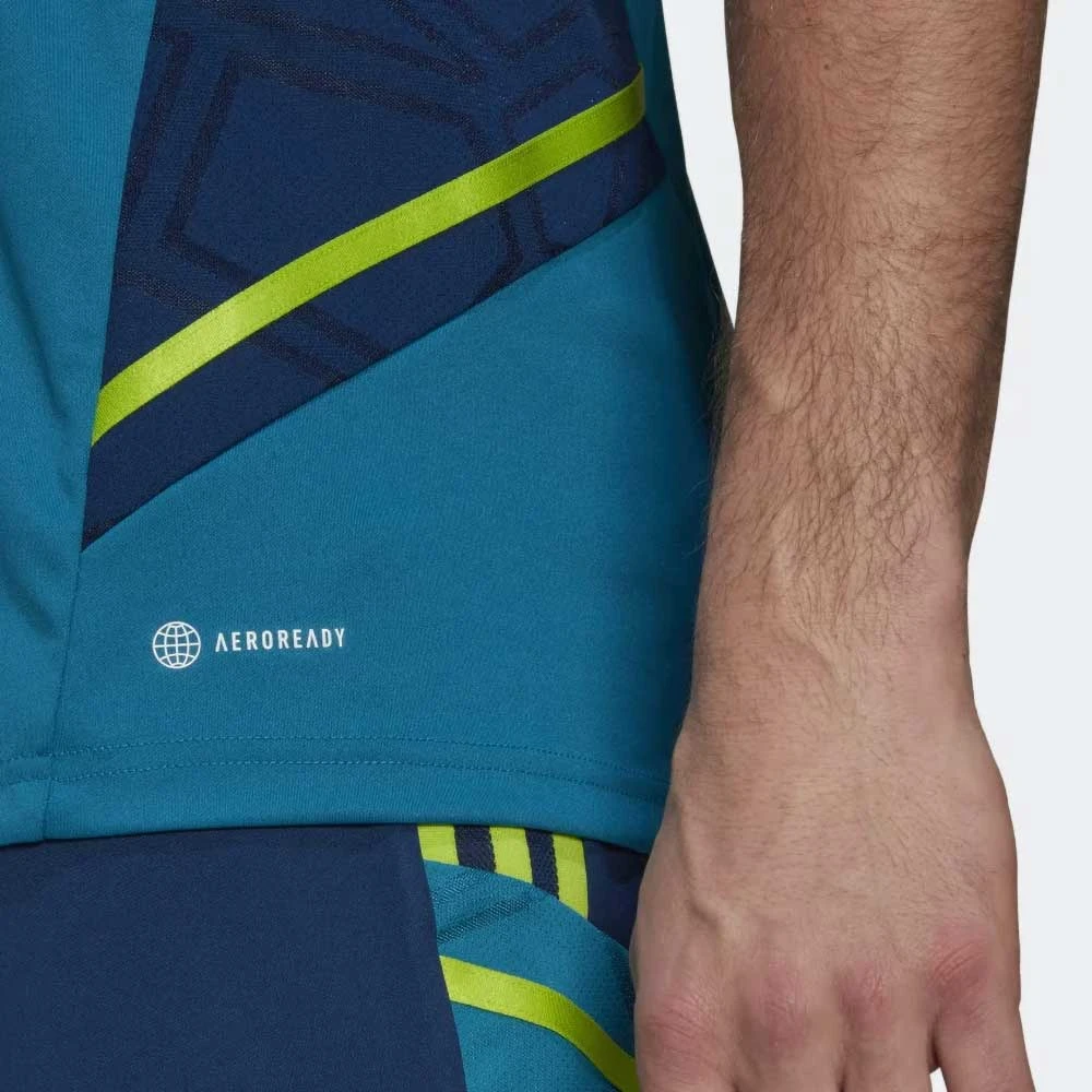 ADIDAS Men's Juventus Training Jersey - Active Teal 4 ADIDAS Men's Juventus Training Jersey - Active Teal - Image 4