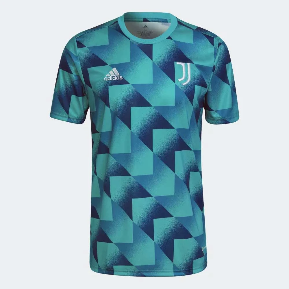 ADIDAS Men's Juventus 22/23 Pre Match Shirt - Hi-Res Aqua/Active Teal 1 ADIDAS Men's Juventus 22/23 Pre Match Shirt - Hi-Res Aqua/Active Teal